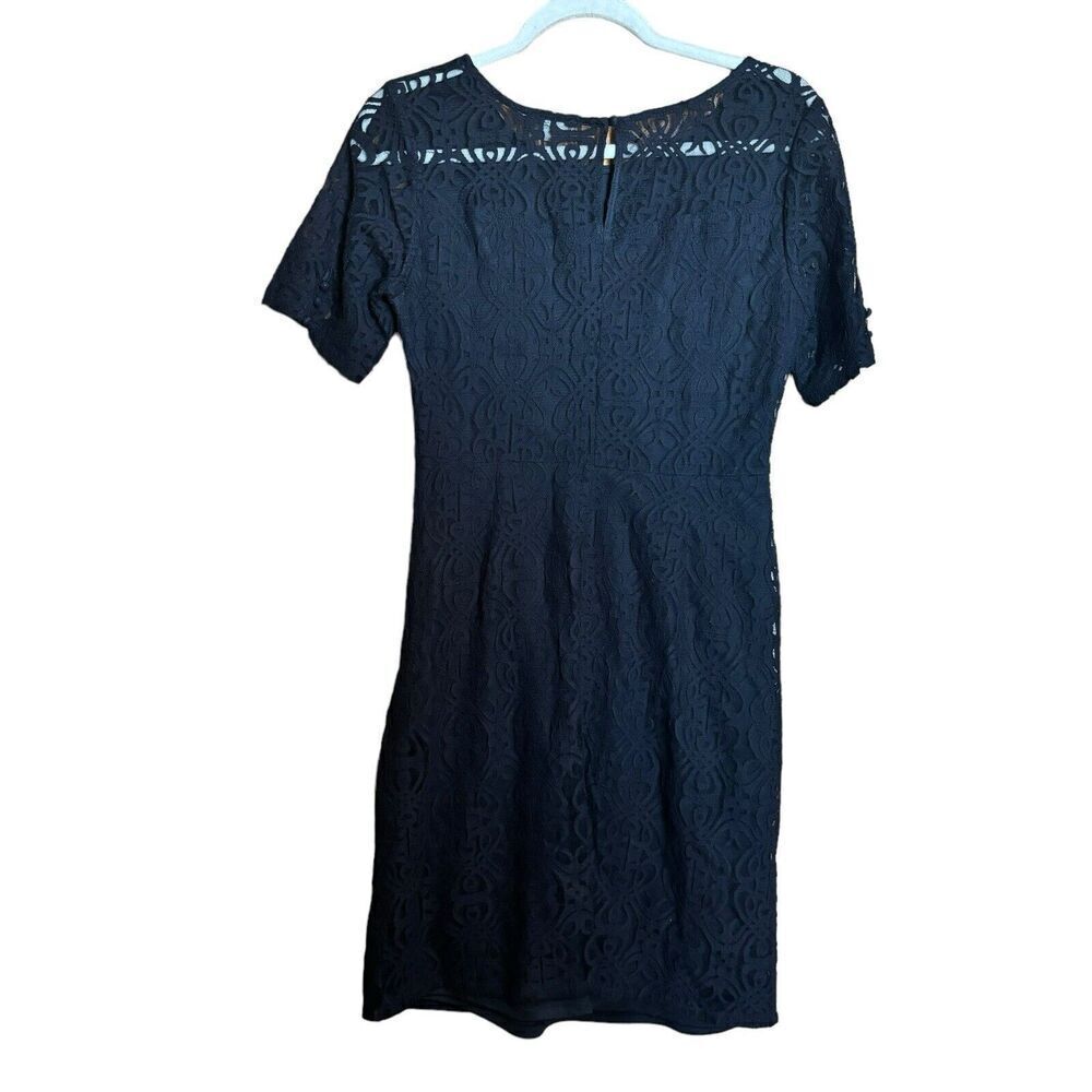 41 Hawthorn Stitch Fix Sheath Dress Womens Medium Black Lace Overlay Cocktail - Picture 5 of 8